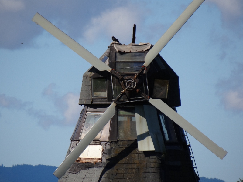 Es gibt sogar eine Windmhle am Mangfallradweg